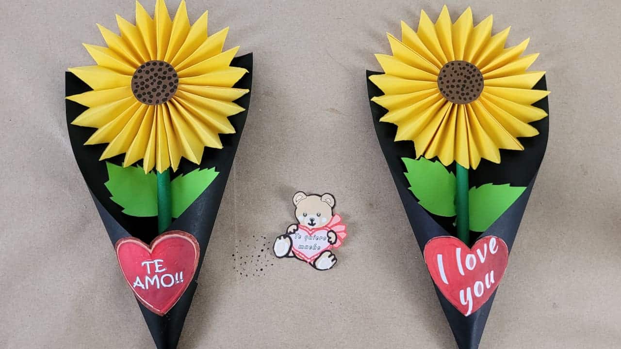 Bonito Ramo de Flores Amarillas Para Regalar en San Valentín